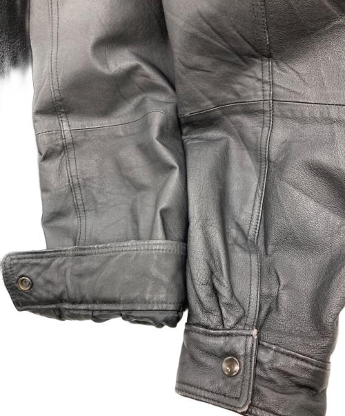 WINLIT NEWYORK（ウィンリット・ニューヨーク）WINLIT NEWYORK (ウィンリット・ニューヨーク) レザージャケット ブラック サイズ:SIZE XLの古着・服飾アイテム