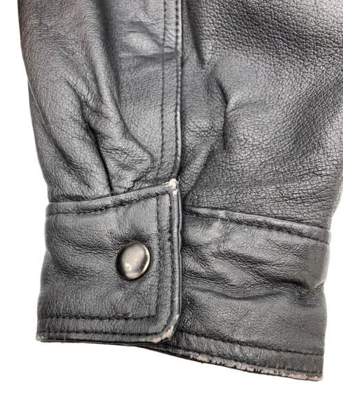 WINLIT NEWYORK（ウィンリット・ニューヨーク）WINLIT NEWYORK (ウィンリット・ニューヨーク) レザージャケット ブラック サイズ:SIZE XLの古着・服飾アイテム