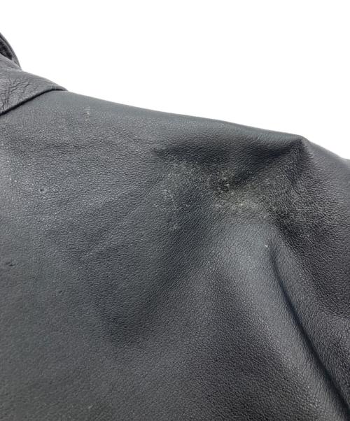 WINLIT NEWYORK（ウィンリット・ニューヨーク）WINLIT NEWYORK (ウィンリット・ニューヨーク) レザージャケット ブラック サイズ:SIZE XLの古着・服飾アイテム