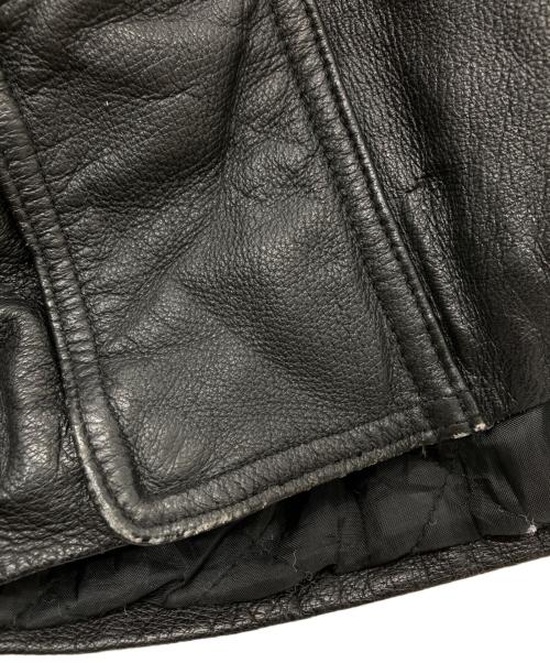 WINLIT NEWYORK（ウィンリット・ニューヨーク）WINLIT NEWYORK (ウィンリット・ニューヨーク) レザージャケット ブラック サイズ:SIZE XLの古着・服飾アイテム