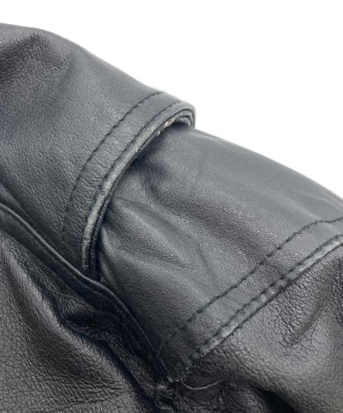 WINLIT NEWYORK（ウィンリット・ニューヨーク）WINLIT NEWYORK (ウィンリット・ニューヨーク) レザージャケット ブラック サイズ:SIZE XLの古着・服飾アイテム