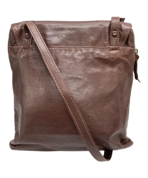 genten（ゲンテン）genten (ゲンテン) レザーショルダーバッグ ブラウンの古着・服飾アイテム