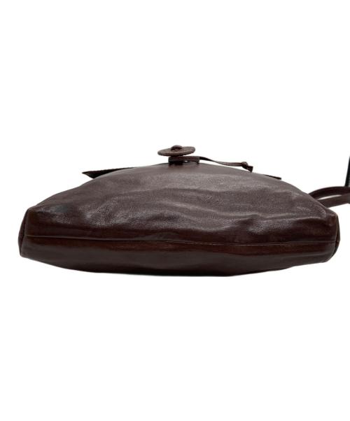 genten（ゲンテン）genten (ゲンテン) レザーショルダーバッグ ブラウンの古着・服飾アイテム