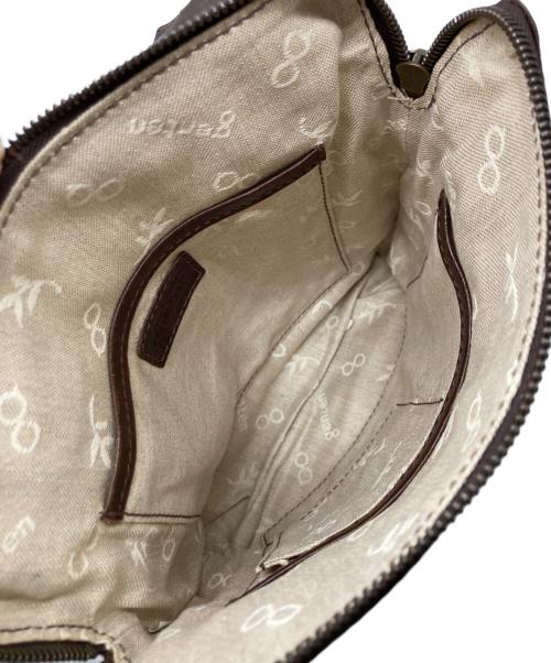 genten（ゲンテン）genten (ゲンテン) レザーショルダーバッグ ブラウンの古着・服飾アイテム