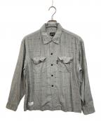 Schottショット）の古着「KASURI PLAID LS SHIRT」｜グレー