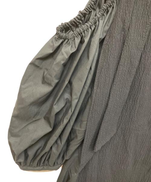 Arobe（アローブ）AROBE (アローブ) ショルダーリボンワンピース ブラック サイズ:SIZE 2の古着・服飾アイテム