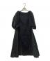 AROBE（アローブ）の古着「ショルダーリボンワンピース」｜ブラック