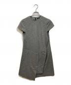 YOKO CHANヨーコチャン）の古着「ウール半袖ワンピース」｜グレー