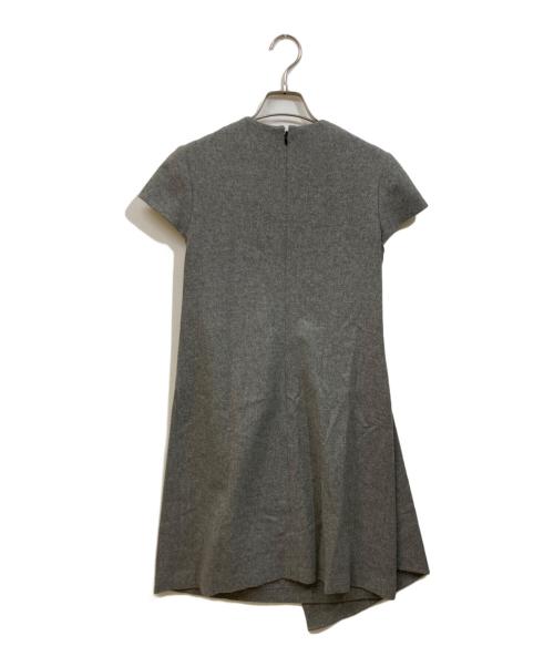 YOKO CHAN（ヨーコチャン）YOKO CHAN (ヨーコチャン) ウール半袖ワンピース グレー サイズ:	SIZE 38の古着・服飾アイテム