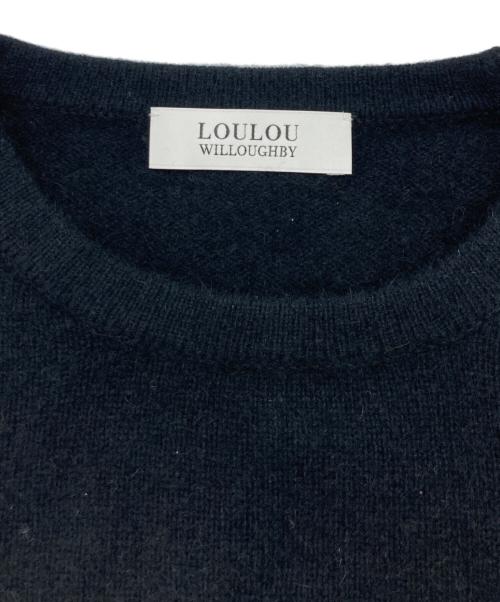 Loulou Willoughby（ルルウィルビー）Loulou Willoughby (ルルウィルビー) 半袖ニット ブラック サイズ:	SIZE 2の古着・服飾アイテム