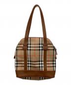 Burberry'sバーバリーズ）の古着「ノバチェックハンドバッグ」｜ベージュ