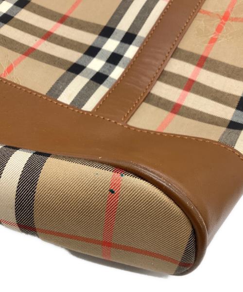 Burberry's（バーバリー）Burberry's (バーバリーズ) ノバチェックハンドバッグ ベージュの古着・服飾アイテム