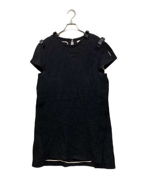 FENDI（フェンディ）FENDI (フェンディ) オープンショルダーワンピース ブラック サイズ:SIZE 40の古着・服飾アイテム