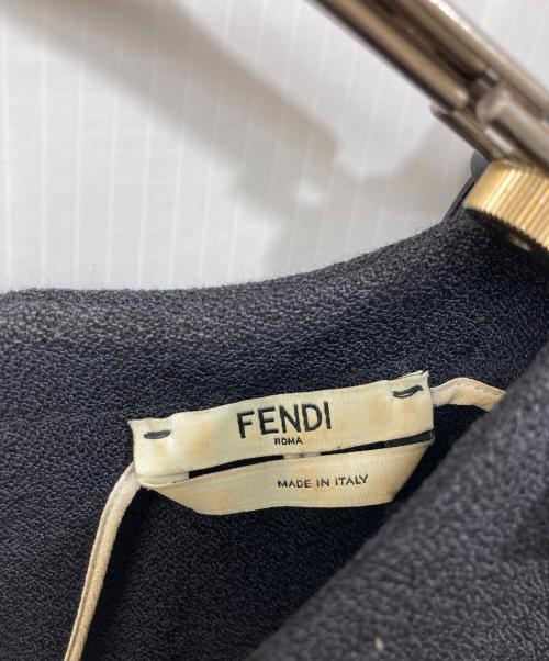 FENDI（フェンディ）FENDI (フェンディ) オープンショルダーワンピース ブラック サイズ:SIZE 40の古着・服飾アイテム