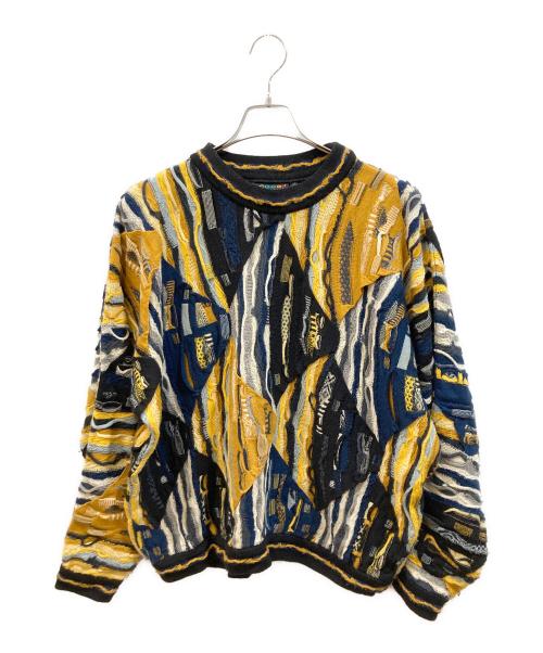 Coogi（クージー）Coogi (クージー) 3Dニット ブラック サイズ:Lの古着・服飾アイテム