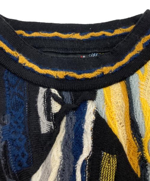 Coogi（クージー）Coogi (クージー) 3Dニット ブラック サイズ:Lの古着・服飾アイテム