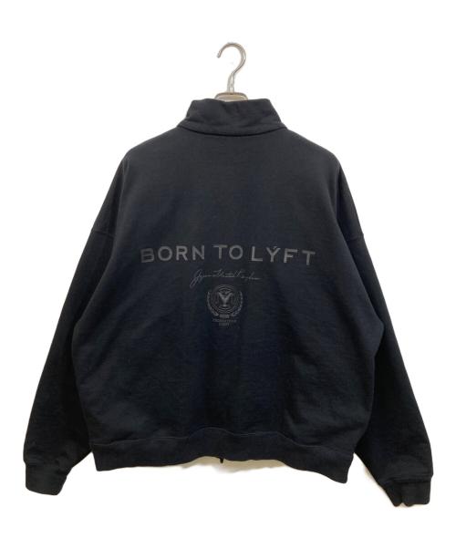 Lyft（リフト）Lyft (リフト) Stand Collar Zip-Up Oversize Sweat Jacket ブラック サイズ:XLの古着・服飾アイテム