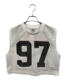 PUMA×ROSE RELAXED（プーマ）の古着「MESH TOP」｜ホワイト