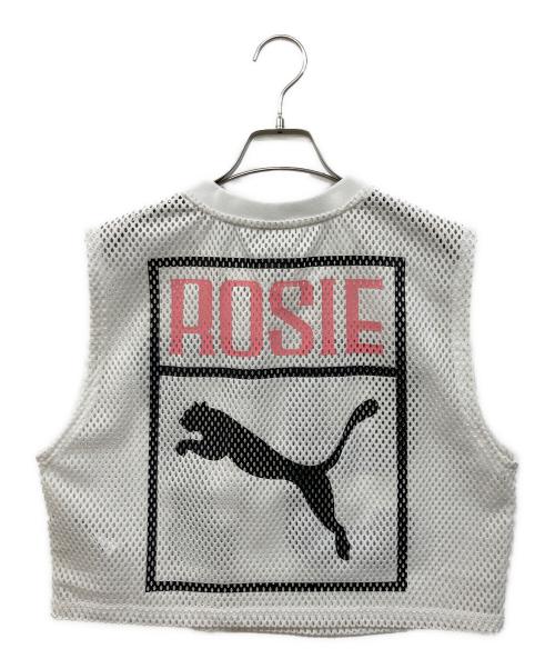 PUMA（プーマ）PUMA (プーマ) ROSE RELAXED MESH TOP ホワイト サイズ:SIZE XSの古着・服飾アイテム