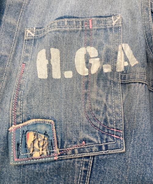 KINKY（キンキーヒステリックグラマー）KINKY (キンキーヒステリックグラマー) パッチワークデニムジャケット ブルー サイズ:SIZE Freeの古着・服飾アイテム