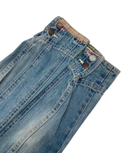 KINKY（キンキーヒステリックグラマー）KINKY (キンキーヒステリックグラマー) パッチワークデニムジャケット ブルー サイズ:SIZE Freeの古着・服飾アイテム