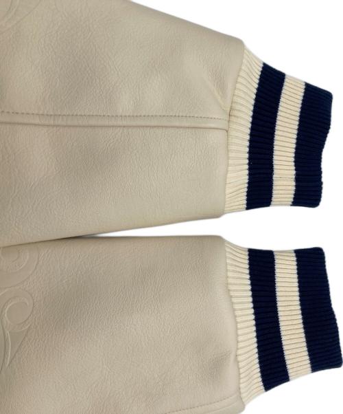 A FEW GOOD KIDS（アフューグッドキッズ）A FEW GOOD KIDS (アフューグッドキッズ) スタジャン ベージュ×ブルー サイズ:	SIZE Mの古着・服飾アイテム