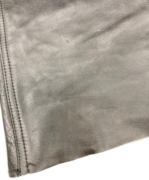 SOMET（ソメ）SOMET (ソメ) レザーパンツ ブラック サイズ:Mの古着・服飾アイテム