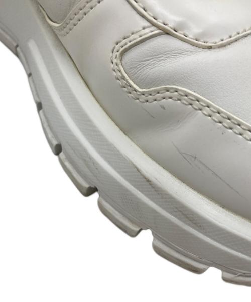 PRADA（プラダ）PRADA (プラダ) Prax 01 レザー スニーカー ホワイト サイズ:SIZE 36 1/2の古着・服飾アイテム