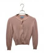 PRADAプラダ）の古着「カシミヤニットカーディガン」｜ピンク