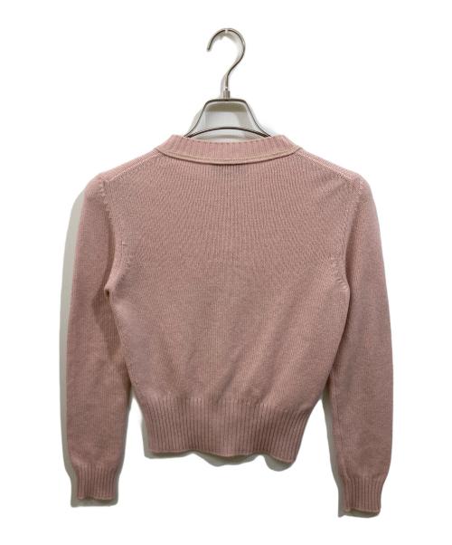 PRADA（プラダ）PRADA (プラダ) カシミヤニットカーディガン ピンク サイズ:SIZE 38の古着・服飾アイテム