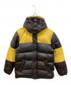 AVIREXアヴィレックス）の古着「ラムレザー ダウンジャケット」｜ブラック