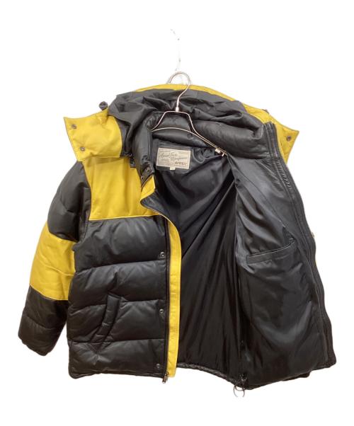 AVIREX（アヴィレックス）AVIREX (アヴィレックス) ラムレザー ダウンジャケット ブラック サイズ:Lの古着・服飾アイテム