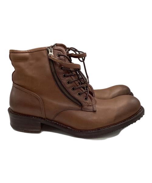 Alfredo BANNISTER（アルフレッドバニスター）alfredo BANNISTER (アルフレッドバニスター) サイドジップブーツ ブラウン サイズ:41の古着・服飾アイテム