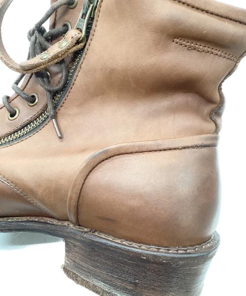 Alfredo BANNISTER（アルフレッドバニスター）alfredo BANNISTER (アルフレッドバニスター) サイドジップブーツ ブラウン サイズ:41の古着・服飾アイテム