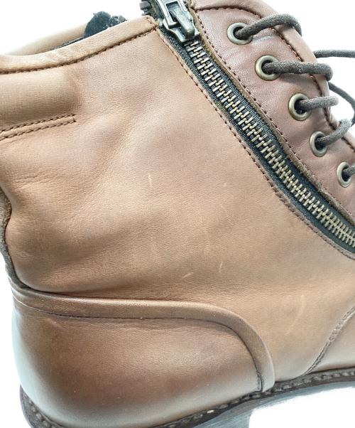 Alfredo BANNISTER（アルフレッドバニスター）alfredo BANNISTER (アルフレッドバニスター) サイドジップブーツ ブラウン サイズ:41の古着・服飾アイテム