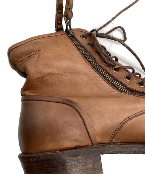 Alfredo BANNISTER（アルフレッドバニスター）alfredo BANNISTER (アルフレッドバニスター) サイドジップブーツ ブラウン サイズ:41の古着・服飾アイテム