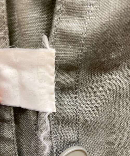 ISSEY MIYAKE MEN（イッセイミヤケメン）ISSEY MIYAKE MEN (イッセイミヤケメン) リネントレンチコート オリーブ サイズ:	SIZE Mの古着・服飾アイテム