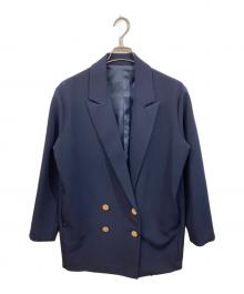 Dignite collier（ディニテ コリエ）の古着「金ダブルボタンジャケット」｜ネイビー