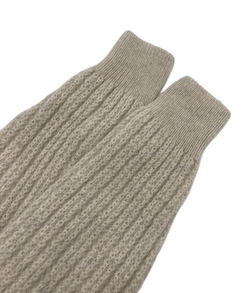 SHIPS any（シップスエニィ）SHIPS any (シップスエニィ) タック編みクルーネック ボタン ニット プルオーバー ベージュ サイズ:SIZE Freeの古着・服飾アイテム