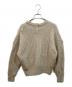 SHIPS any (シップスエニィ) タック編みクルーネック ボタン ニット プルオーバー ベージュ サイズ:SIZE Free：6000円