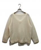 NOLLEY'Sノーリーズ）の古着「シアーカシミヤVネックプルオーバーニット」｜アイボリー