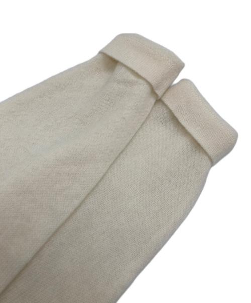 NOLLEY'S（ノーリーズ）NOLLEY'S (ノーリーズ) シアーカシミヤVネックプルオーバーニット アイボリー サイズ:	SIZE 38の古着・服飾アイテム