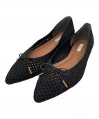 EVOLイーボル）の古着「ニットポインテッドバレエ」｜ブラック