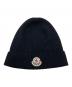 MONCLER (モンクレール) ロゴワッペンニット帽 ブラック：15000円