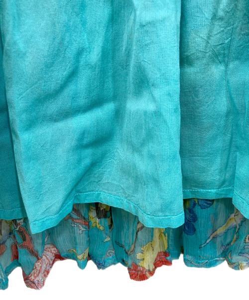 Velnica（ヴェルニカ）Velnica (ヴェルニカ) 花柄柄フラワーシフォンワンピース ネイビー サイズ:FREEの古着・服飾アイテム