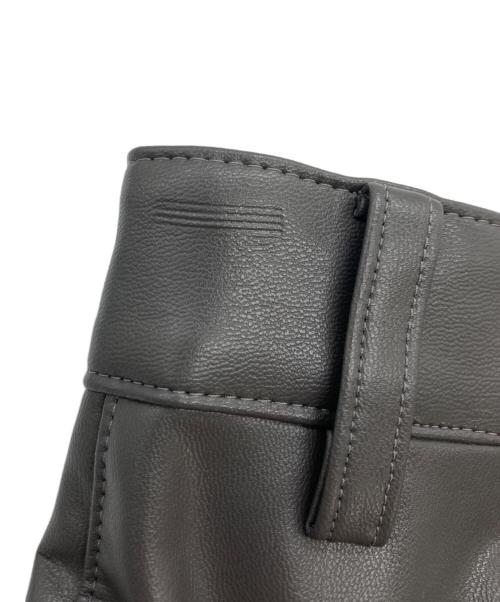 BEAUTY&YOUTH（ビューティーアンドユース）BEAUTY&YOUTH (ビューティーアンドユース) ビンテージトラウザー型レザーパンツ グレー サイズ:Mの古着・服飾アイテム