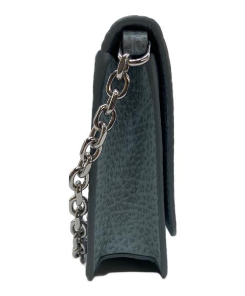 Maison Margiela（メゾンマルジェラ）Maison Margiela (メゾンマルジェラ) 4ステッチチェーンウォレット スカイブルーの古着・服飾アイテム