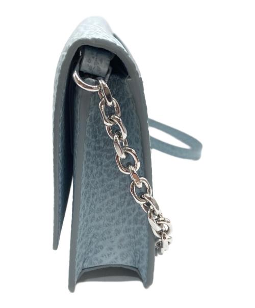 Maison Margiela（メゾンマルジェラ）Maison Margiela (メゾンマルジェラ) 4ステッチチェーンウォレット スカイブルーの古着・服飾アイテム