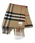 BURBERRY LONDON（バーバリーロンドン）の古着「カシミヤノバチェックマフラー」｜ベージュ