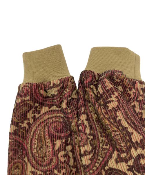 BEAMS PLUS（ビームスプラス）BEAMS PLUS (ビームスプラス) コーデュロイ プリント ハリントン ジャケット ブラウン サイズ:	SIZE Lの古着・服飾アイテム